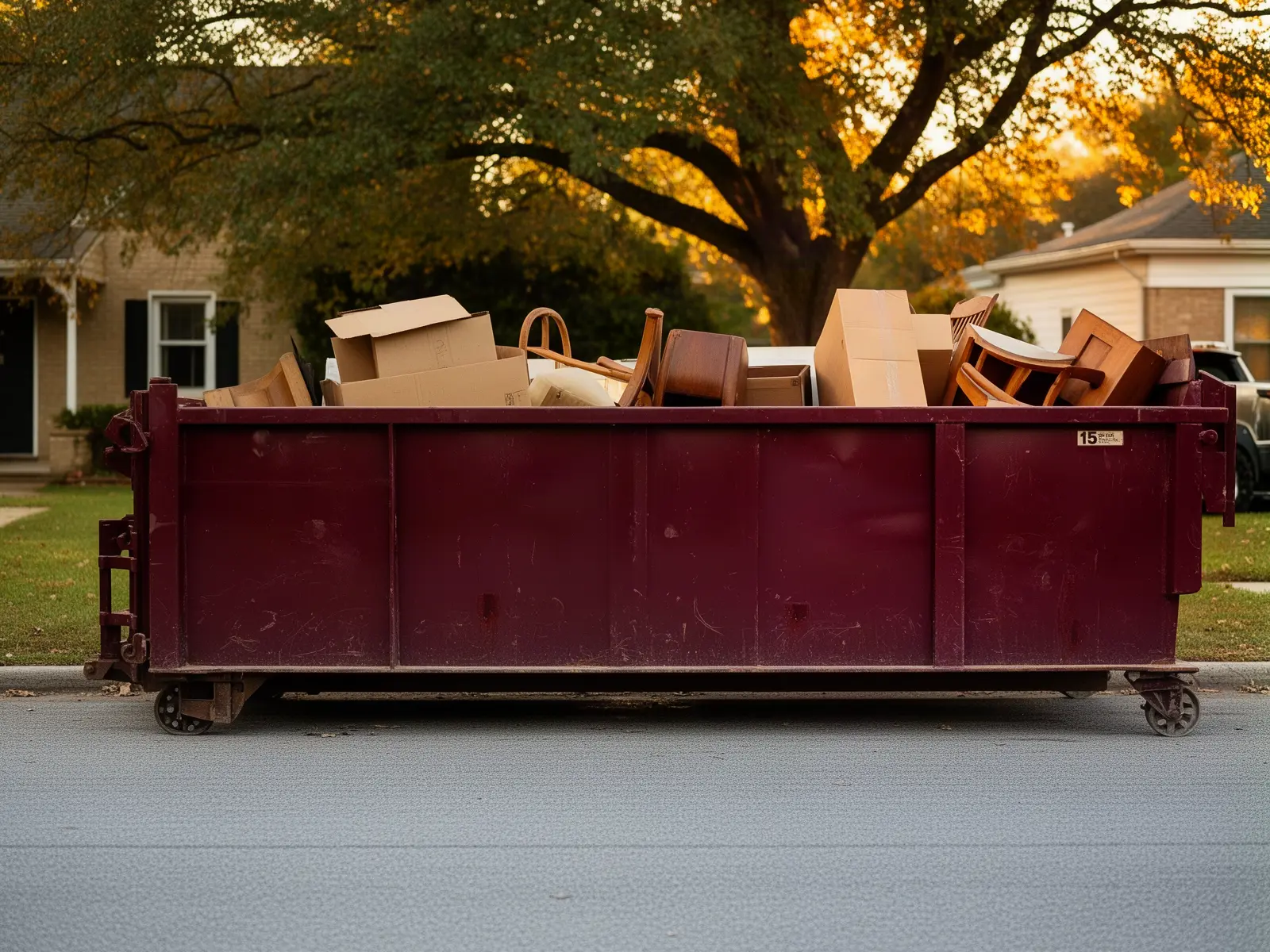 Roll-off dumpster from J & B Dumpsters in Anaheim, CA